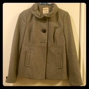 Chic grey peacoat for teenager or small adult